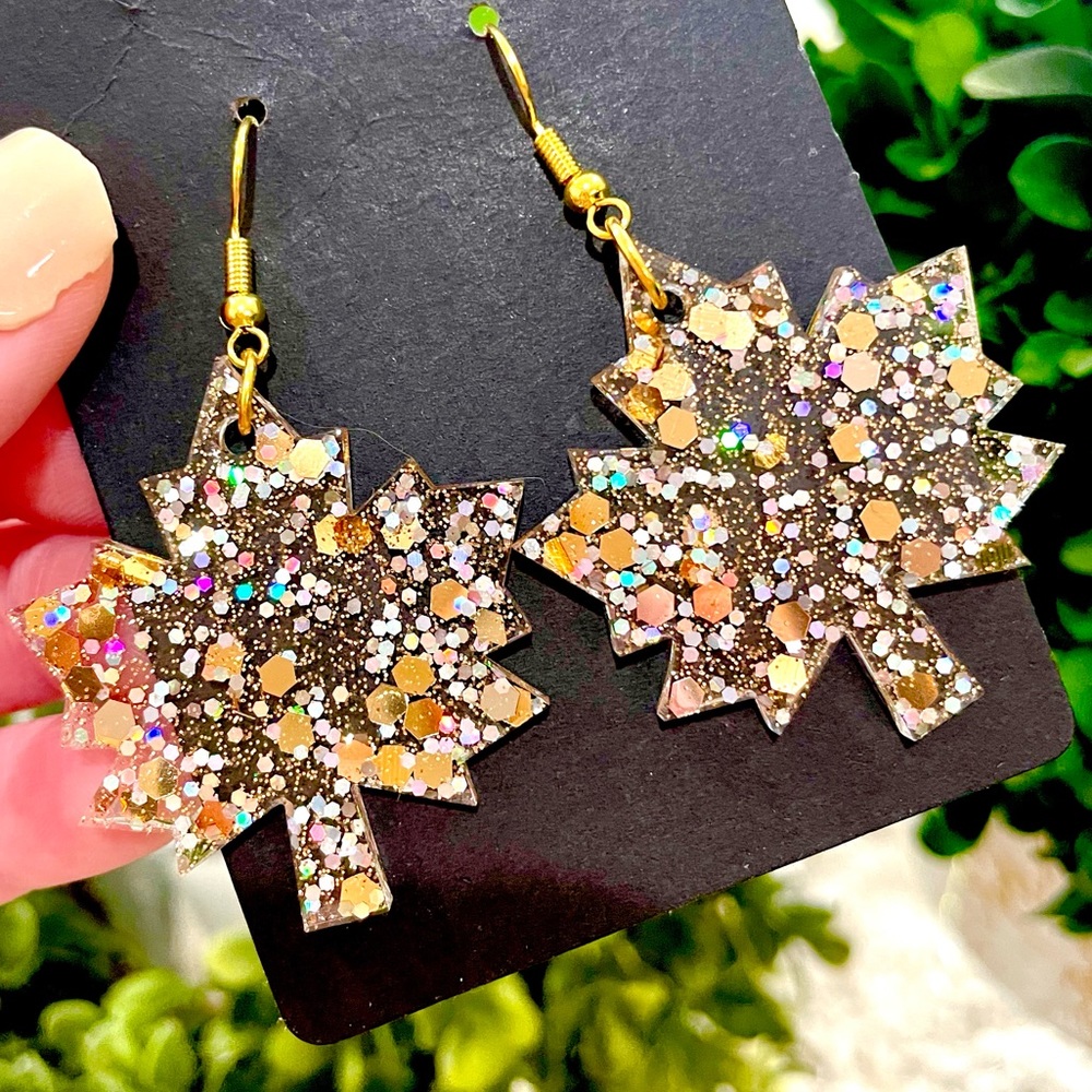 Autumn Leaf Acrylic Earrings